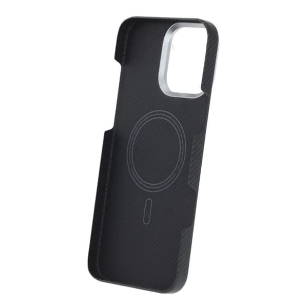 Kevlar Magsafe cover til iPhone 16 Pro Max - Sort med striber