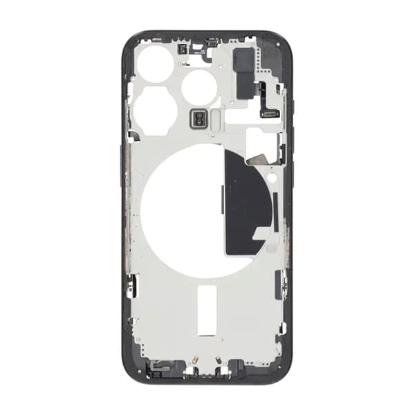 Mellemramme med smådele til iPhone 15 Pro - Sort Titanium OEM