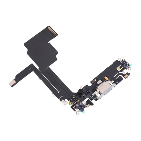 iPhone 15 Pro Laddkontakt med Flexkabel - Vit