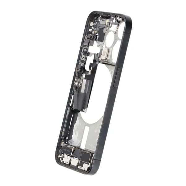 Mellemramme med smådele til iPhone 15 Pro - Sort Titanium OEM