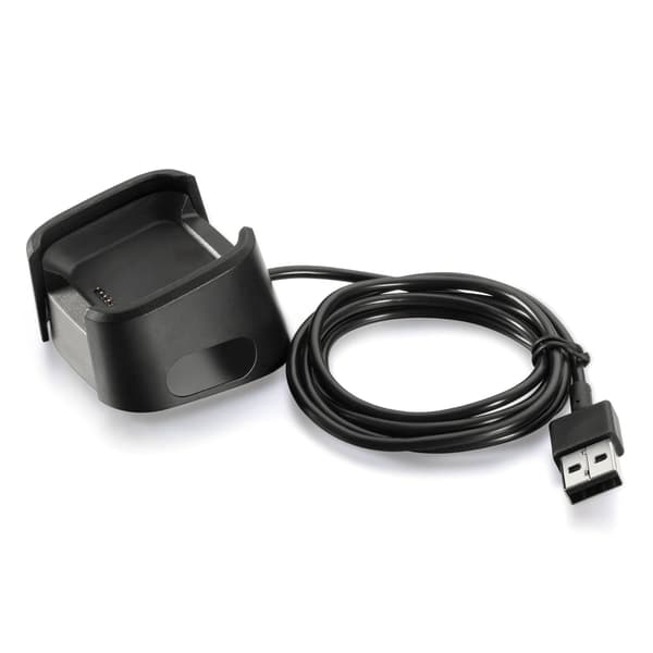 Latauskaapeli 4-nastainen USB Fitbit Versa 2:lle - Pystymalli