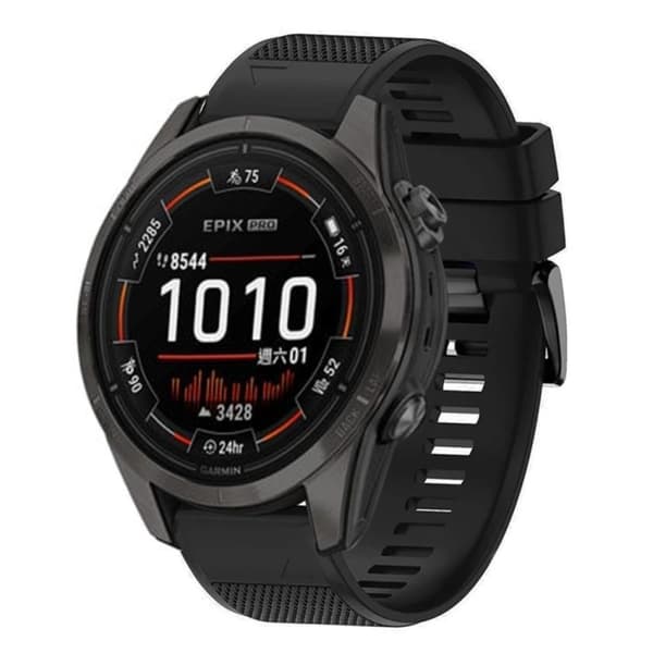 Garmin Epix Pro 51mm Silikone Urrem - Sort