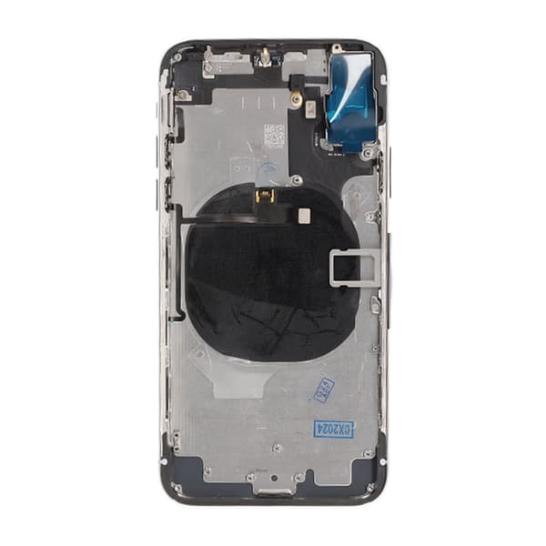 iPhone X Baksida med Komplett Ram Premium - Silver
