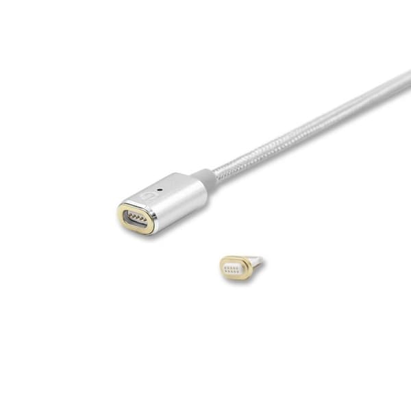 MFi Apple Certifierad Magnetic iPhone & iPad Lightning Till USB Kabel - Silver