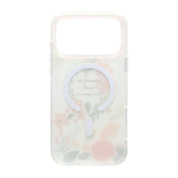 Malet blomstret mat magnetisk etui til iPhone 17 Pro - H2