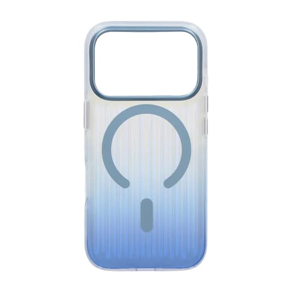 Bølgepap Gradient Magnetisk Cover til iPhone 17 Pro Blå