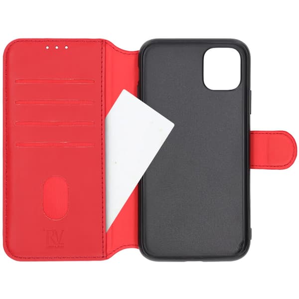 iPhone 11 Plånboksfodral Extra Kortfack Rvelon - Röd