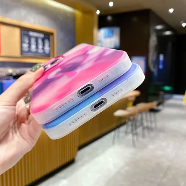iPhone 14 Plus MagSafe Mobilskal - Rosa Abstrakt