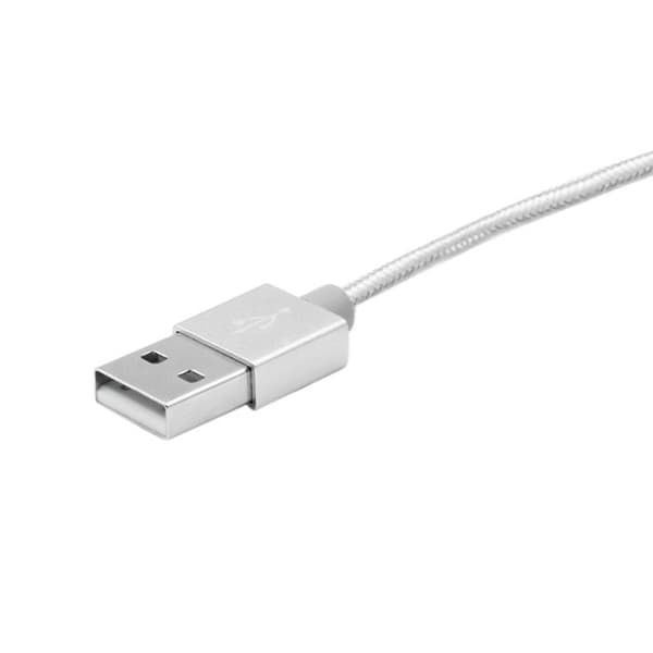 MFi Apple Certificeret Magnetisk iPhone & iPad Lightning Til USB Kabel - Sølv