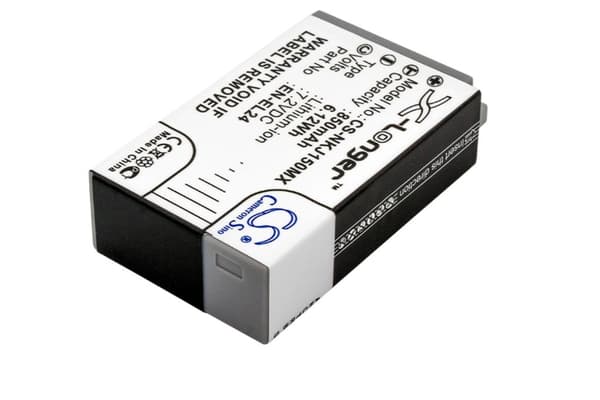 Batteri til EN-EL24 erstatningsbatteri