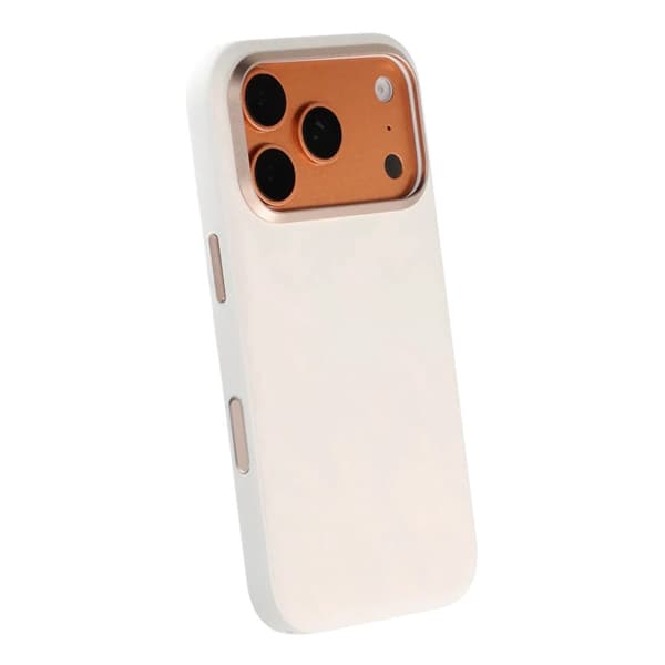 Mobilskal med plumartad textur för iPhone 17 Pro och iPhone 18 Pro - Vit