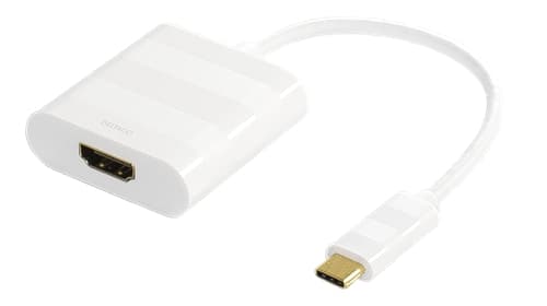 DELTACO USB-c 3.1 - HDMI-sovitin, 4K, UltraHD - valkoinen