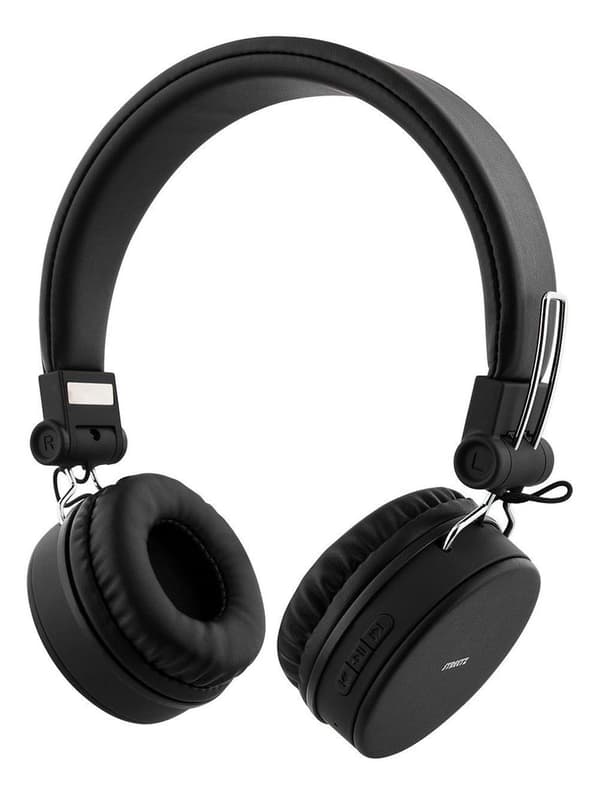 STREETZ Foldbart On-Ear Bluetooth Headset, 3,5 mm - Sort