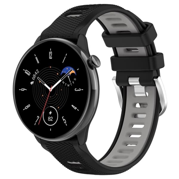 Samsung Galaxy Watch 6 Classic 43mm kellon ranneke - Musta/Harmaa