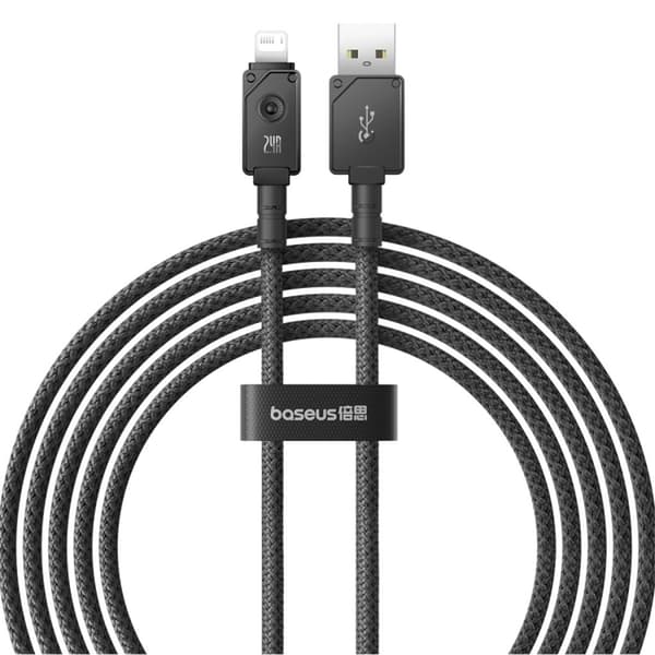 Baseus Hurtig opladerkabel USB-A til Lightning, 480mbps, 2m - Sort