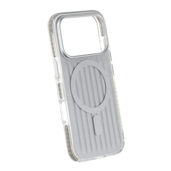 Mobilskal Korrugerad Magsafe för iPhone 17 Pro - Silver