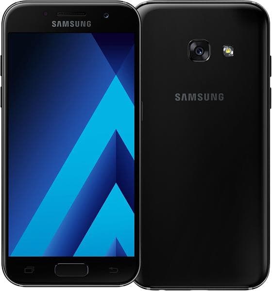 Samsung Galaxy A3 2017 SM-A320F Dual Sim - 1 års garanti brugt - Sort