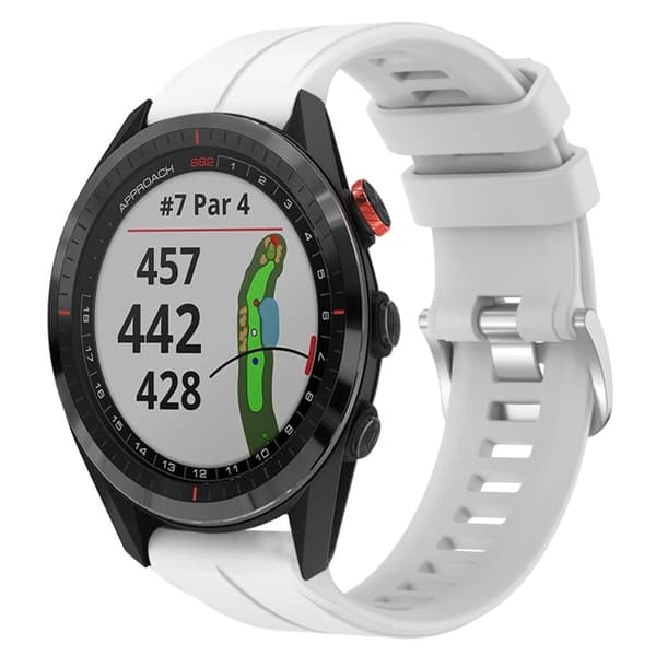Garmin Approach S62 Silikon Armbands - Vit