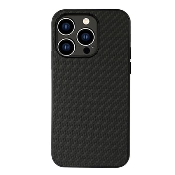 iPhone 15 Pro -kotelo hiilikuidusta - Musta