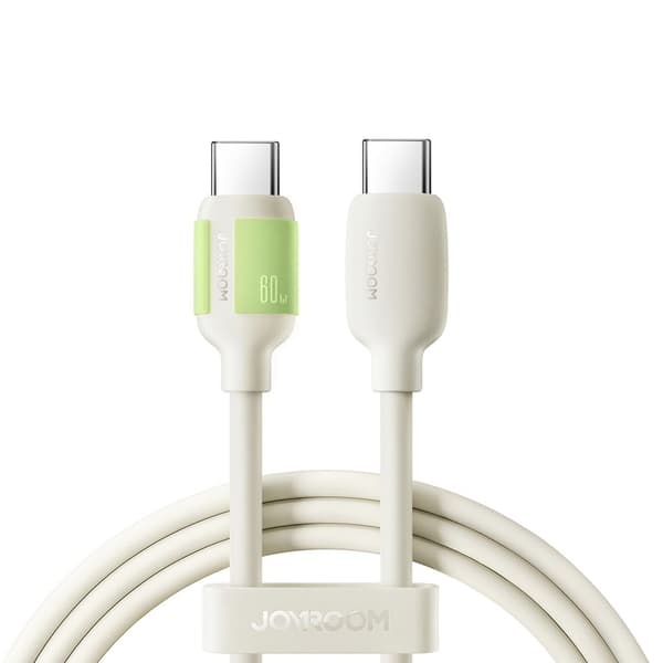 Joyroom 60W pikalatausdatakaapeli USB-C–USB-C, 1,2 m – beige