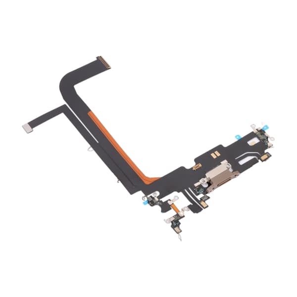 iPhone 13 Pro MaxLaddkontakt med Flexkabel Original - Guld