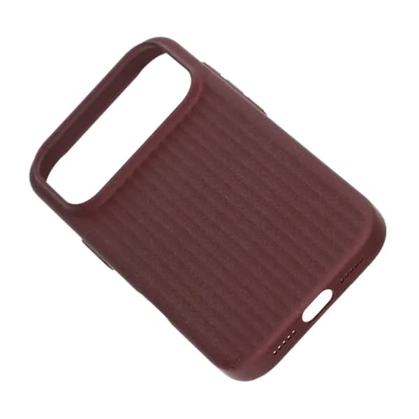 Corrugated Rock Sand Magnetic Case - iPhone 17 Pro Max Red