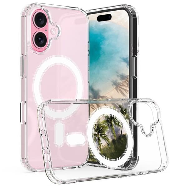 iPhone 16 -kotelo, MagSafe-yhteensopiva - Läpinäkyvä