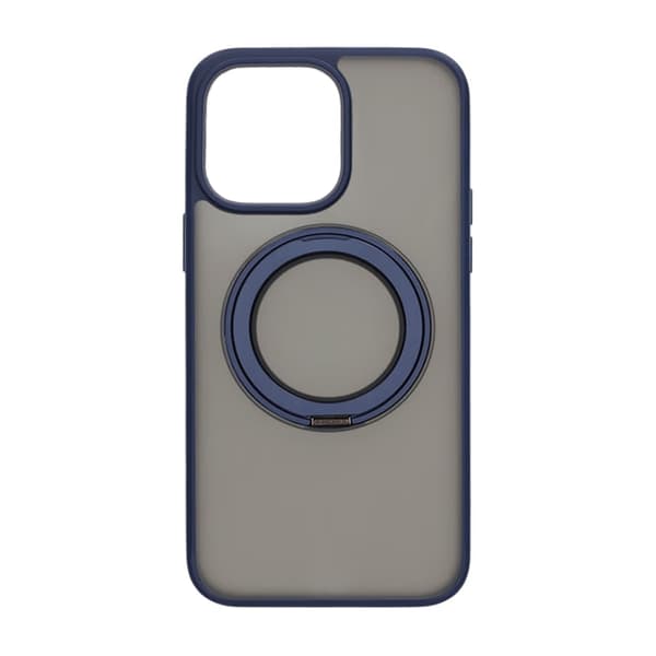iPhone 14 Pro Max Mobilcover med Magsafe Stativ - Blå