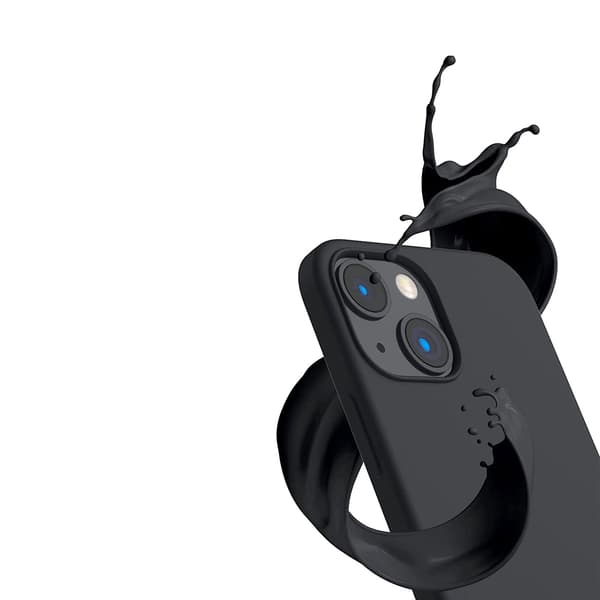iPhone 14 Silikonskal Rvelon - Svart