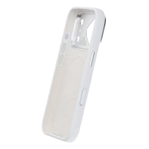 Silikonecover MagSafe med Kamerabeskyttelse til iPhone 17 Pro Max - Hvid