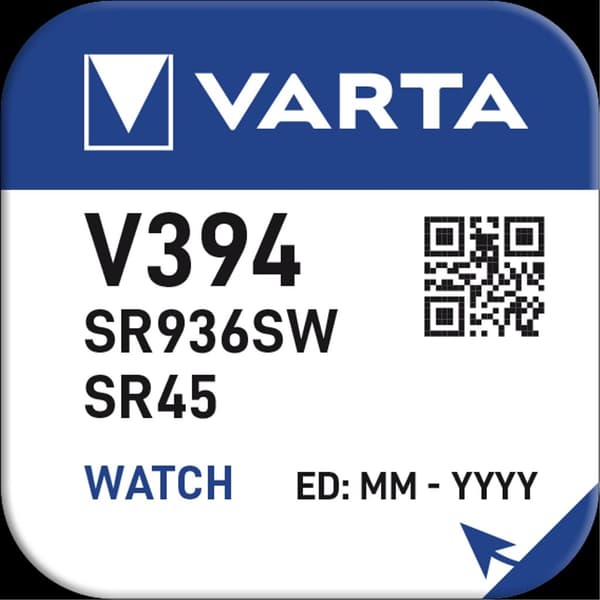 VARTA Silver Coin knapcellebatteri V394 / SR45