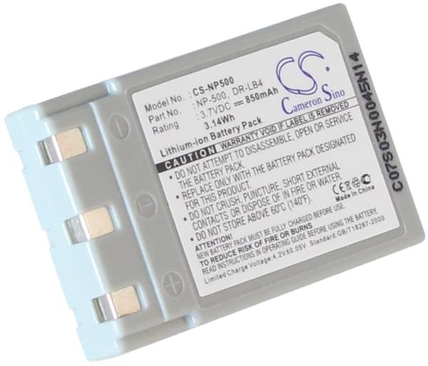 Batteri til NP-500/DR-LB4 erstatningsbatteri