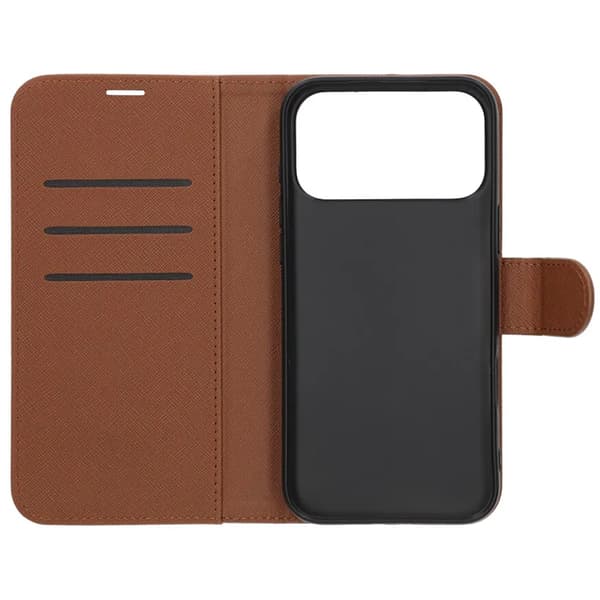 Pungcover med stander til iPhone 17 Pro Max - Brun