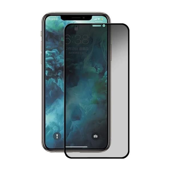 Näytönsuoja iPhone 11 Pro Max ja XS Max - Privacy 3D karkaistu lasi - bulk