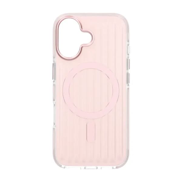 Mobilskal Korrugerad Magsafe för iPhone 17 - Rosa