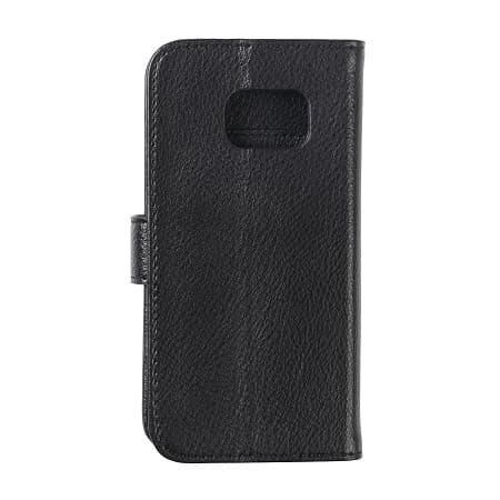 Samsung S7 Edge Pung Etui Læder med Stand - Sort