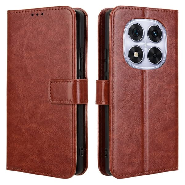 Xiaomi Redmi Note 14 Pro / Pro+ 5G Wallet Cover - Brun
