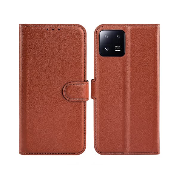 Xiaomi 13 Pro 5G Plånboksfodral med Stativ - Brun