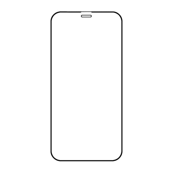 Screen Protector iPhone 12/12 Pro - 3D Tempered Glass Black RV no frame 20 pcs bulk