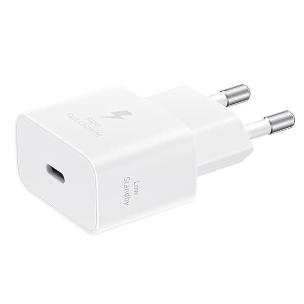 Samsung 25W USB-C GaN Strömadapter med kabel - Vit