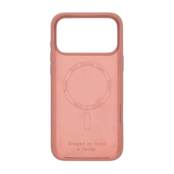 Rvelon Mobilskal Silikon MagSafe för iPhone 17 Pro - Mocka Rosa