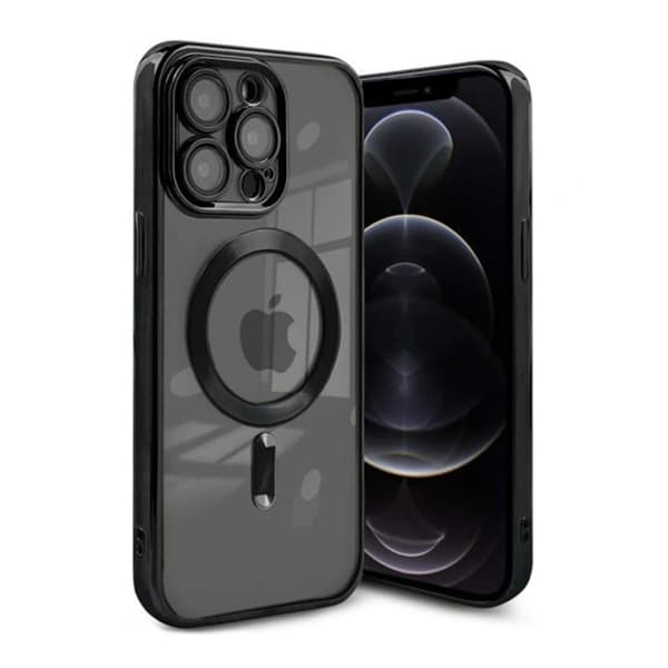 Luksus telefoncover med Magsafe iPhone 12 Pro Max - Sort