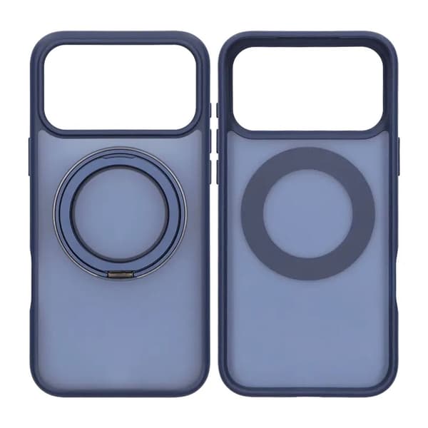 Mobilcover Roterende Magnetisk Stand til iPhone 17 Pro Max - Blå
