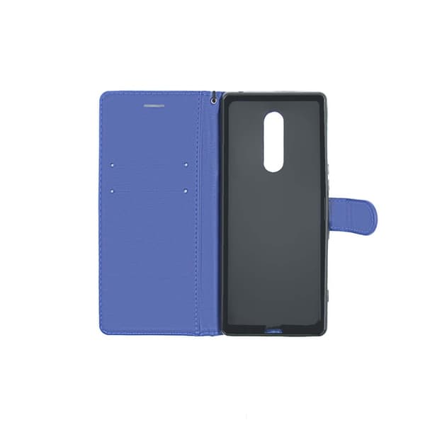 Sony Xperia 1 Plånboksfodral med Stativ - Blå