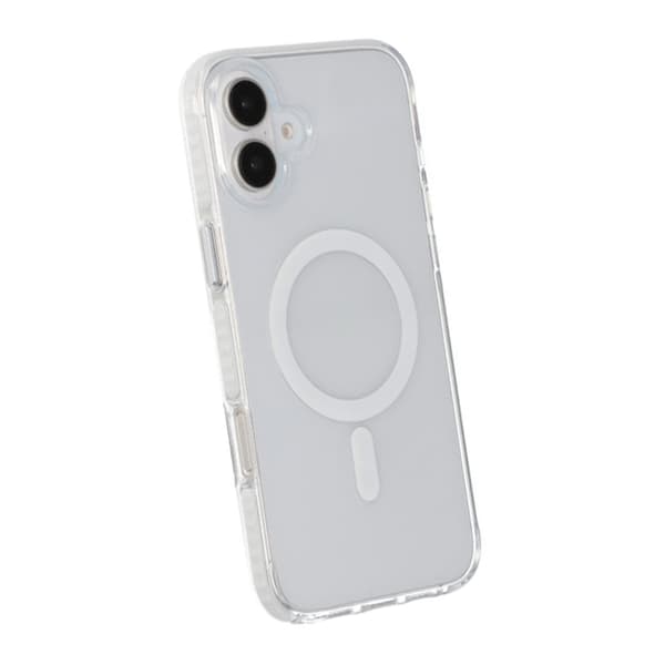 iPhone 16 Plus Mobilcover Magnet Dobbelt Beskyttelse - Hvid