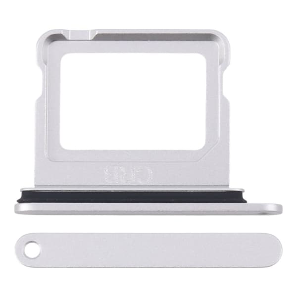 iPhone 16 Plus SIM-korttikelkka - Hopea