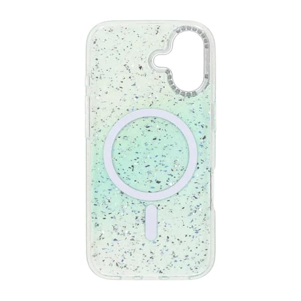 Glitter Diamond Magnetic Case - iPhone 17 Green