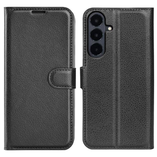 Samsung Galaxy S26 FE Plånboksfodral med Stativ – Svart