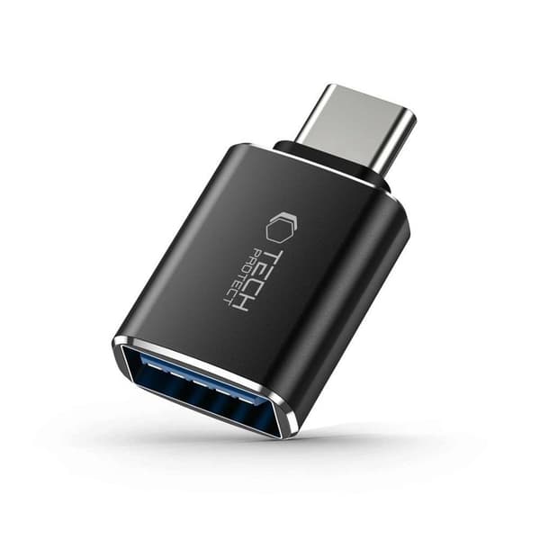 Tech-Protect UltraBoost USB-C / USB-A (Female) OTG Adapter - Sort