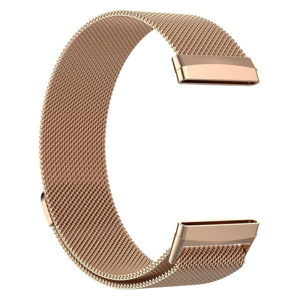 Fitbit Versa 4 / Sense 2 urrem i rustfrit stål, størrelse S - Rosaguld